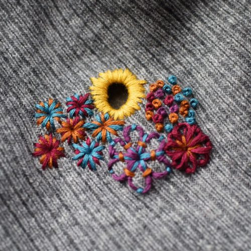 Visible Mending/Embroidery Yarn Set - Spring Flowers