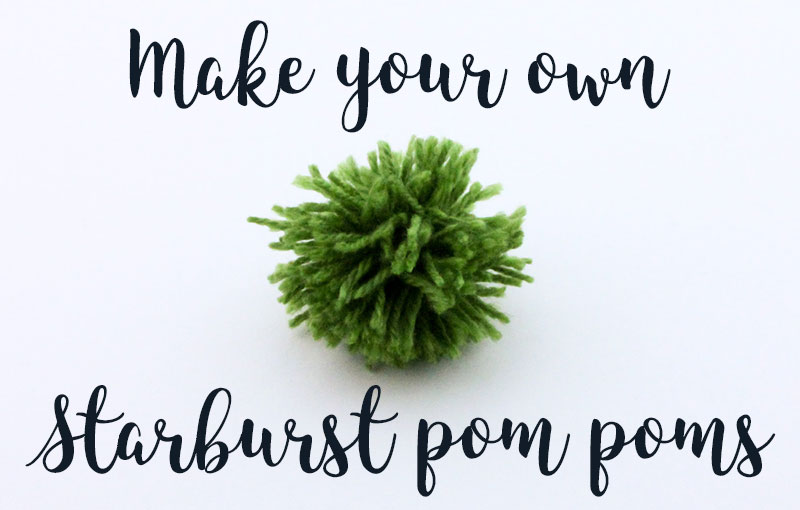 Make Your Own Scrap Yarn Pom Poms