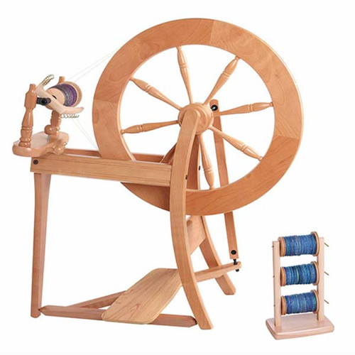 Kromski Polonaise Spinning Wheel, Clear, Spinning Equipment - Halcyon Yarn