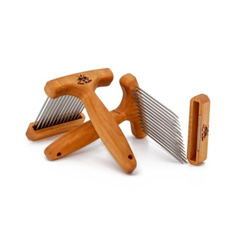 TEHAUX Hair Comb Tool Knitting Loom Weaving Machine Comb for Handcraft  Knitting Weaving Comb Craft Loom Comb Portable Loom Comb Loom Comb for DIY  Wood