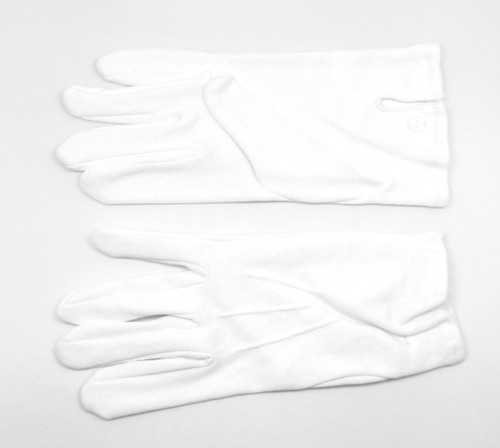 Gloves Parade Gloves Cotton Button fastening white Size Medium