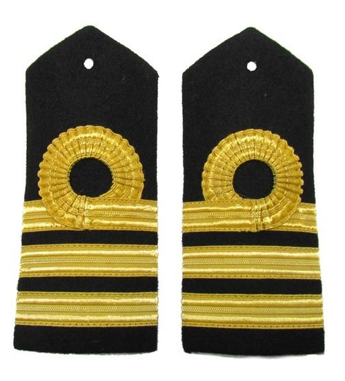 Epaulette Curved hard 1 curl, 2 bar gold, Navel
