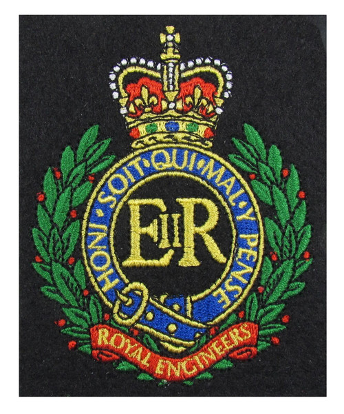 Royal Engineers Embroidered Blazer Badge RE Badge R1893
