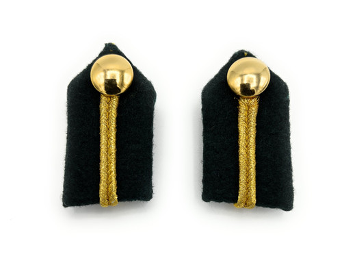 Gorgets Dark Green Gold Line Clip on 