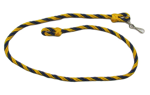 Lanyard RLC Royal Logistic Corps Dark Blue Yellow-Gold With Clip R1627