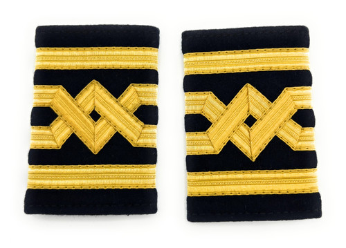 Epaulettes Merchant Navy Slip On Soft For Chief Officer Nany Blue R2392