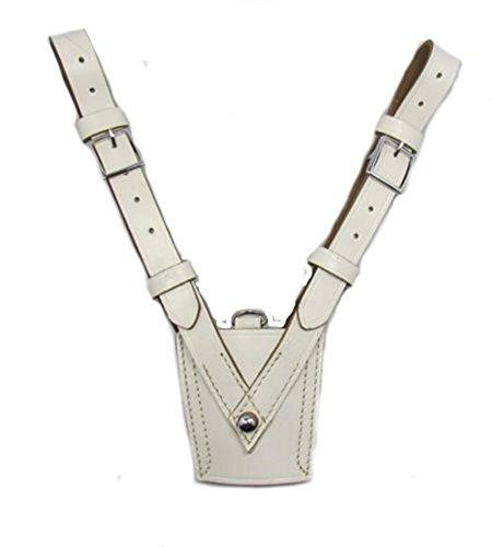 White Sam Browne Sam Brown Sword Frog Chrome Fitting R375