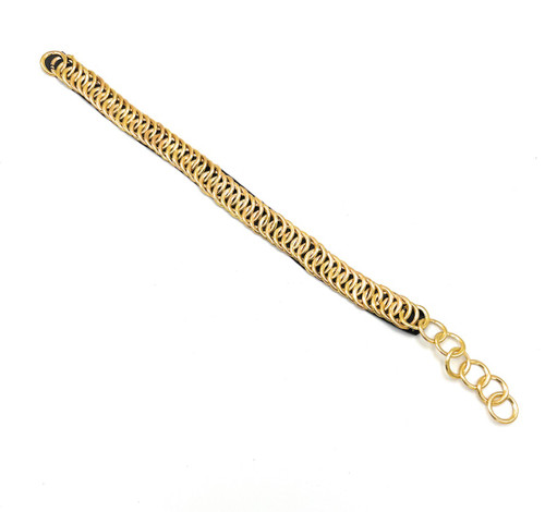 Chinstrap Chin Chain Gold  Helmet Chin Chain 18 Inch Long R1339