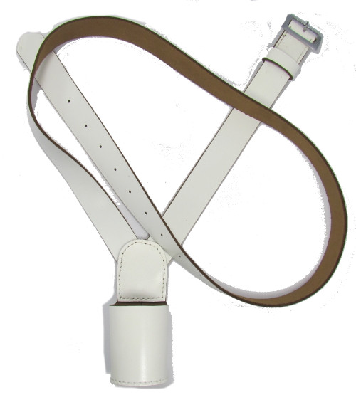 Cross Belt Flag Carrier Belt Flag Left Shoulder White