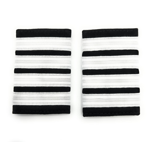 Pilot Captain, Silver Strips Epaulettes, Pilot Airline, First Officer 4 Bars