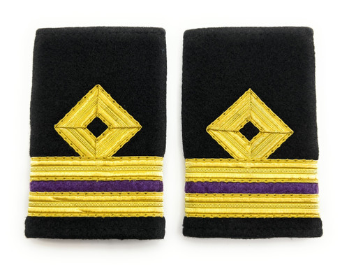 Epaulette Merchant Navy Third Engineer Diamond 2 Bars Slip On