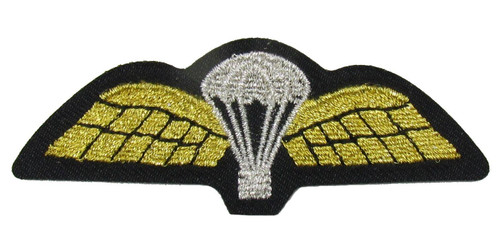 Parachute Wings sew On Embroidered Patch Badge Air Force Military Uniform R1760