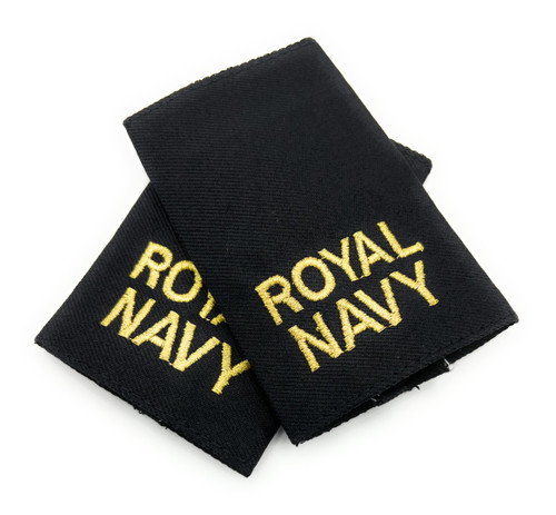 Royal Navy Able Rate RN black Rank Slide Epaulette