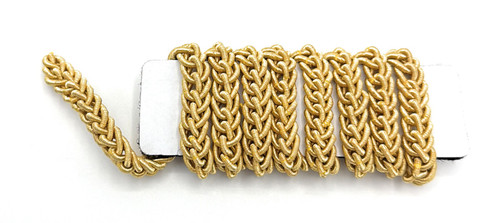 Chain Gimp Lace  Uniform Rank Braid Gold 10mm Sold by Meter R1475