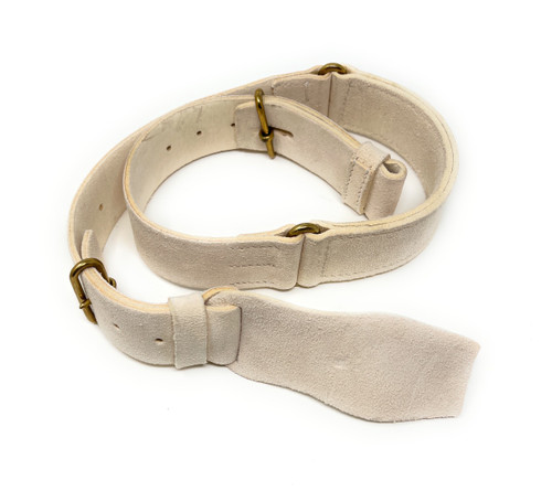 British Army White Buff Leather belt. For  Guards Regiments Size upto 44 Inch