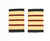 Epaulette 4x1/2 Gold with Maroon Bar Pilot Captain