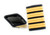 Slider Ranks Epaulette Pilot Captain First Officer 4 bars On Navy Blue Cloth