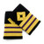 Epaulette Merchant Navy Second Engineer Diamond 3 Bars Slip On Sold Pair