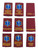 Medical epaulettes Healthcare Sliders on Red PARAMEDIC URGENT CARE FREC 3