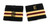 Epaulette Aircraft Engineers Gold-Maroon with E R548