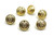 Button Gold 14mm Crown in Wreath with shank at back R2590
