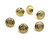 Button Gold 14mm Crown in Wreath with shank at back R2590