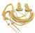 Aiguillette with Shoulder Board Gold Mylar on Blue Back 