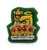 Staff Officer Cap Badge Kings Crown on Green