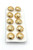 Button General Staff Military Army Gold 14mm Pack of 10