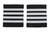 Pilot Captain, Silver Strips Epaulettes, Airline, Cabin Crew 4 Bars