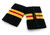 Epaulette Medical Rank Surgeon 2 Gold Bars 1 Red Bar R2867