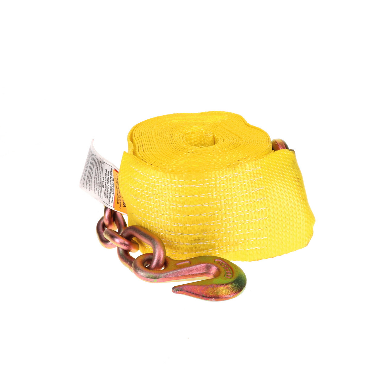 4” x 30’ Winch Strap w/Chain Anchor