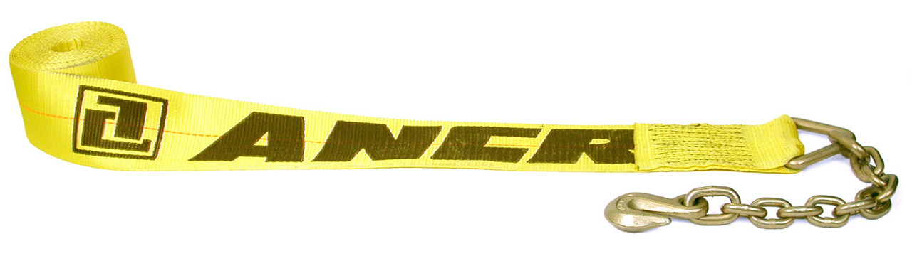 3″ x 28’ Adjustable End Strap w/Chain Anchor
