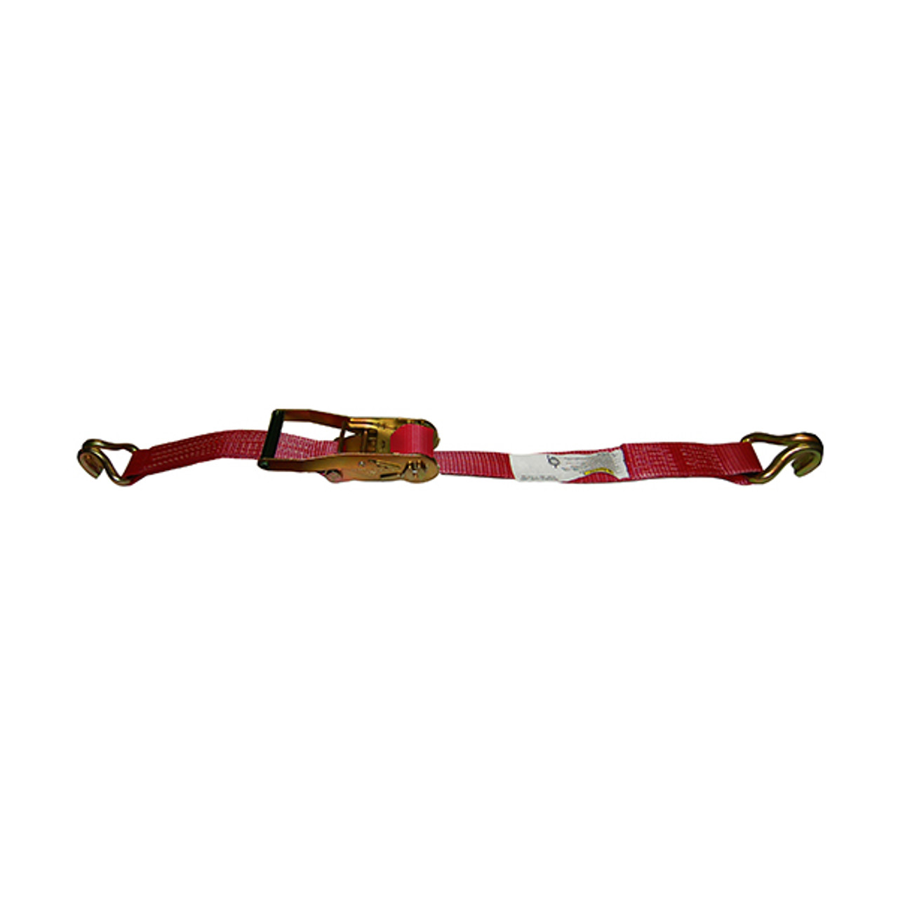 2″ x 50’ Ratchet Strap w/J-Hooks & Long/Wide Handle