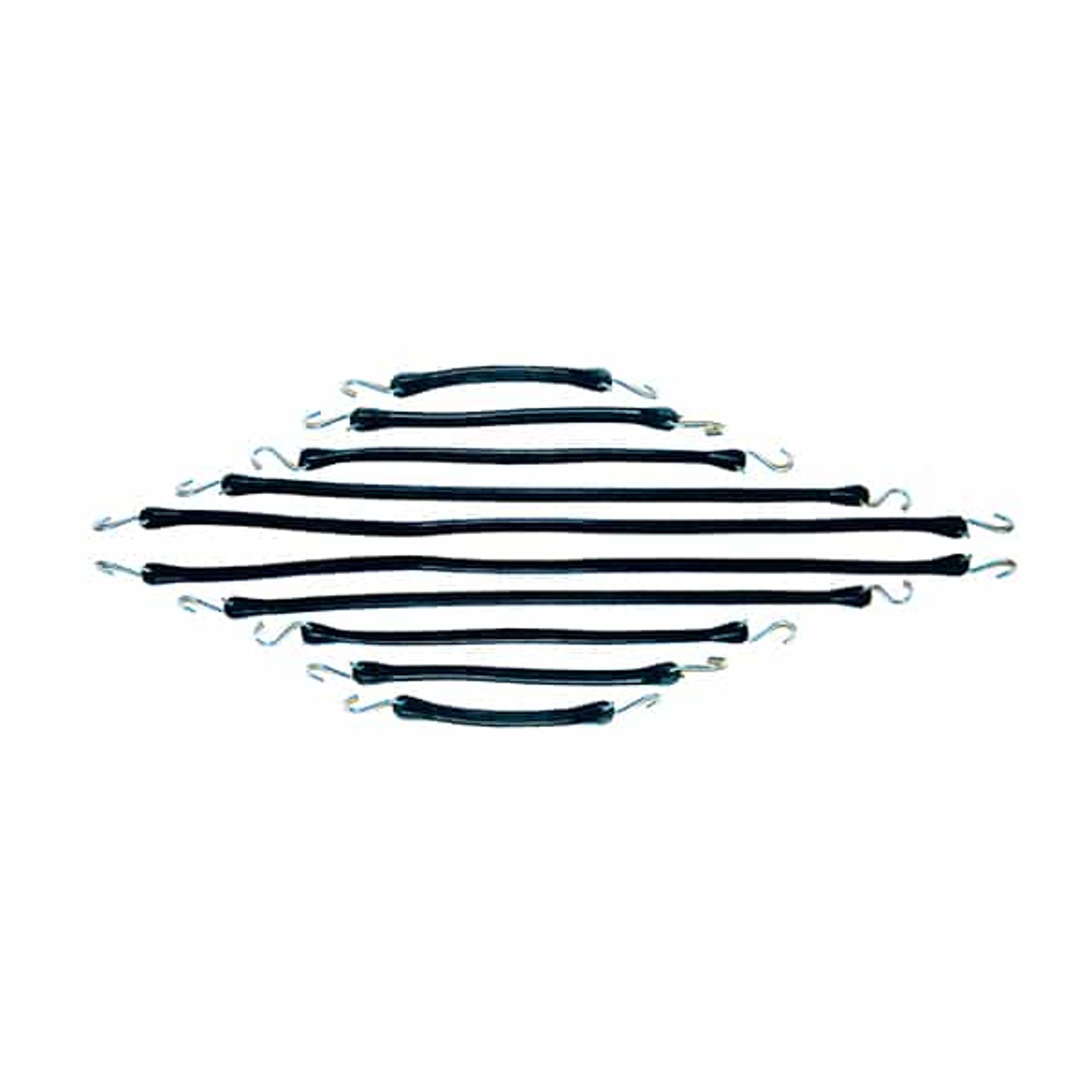 10-PC Jar of Assorted EPDM Tarp Ties