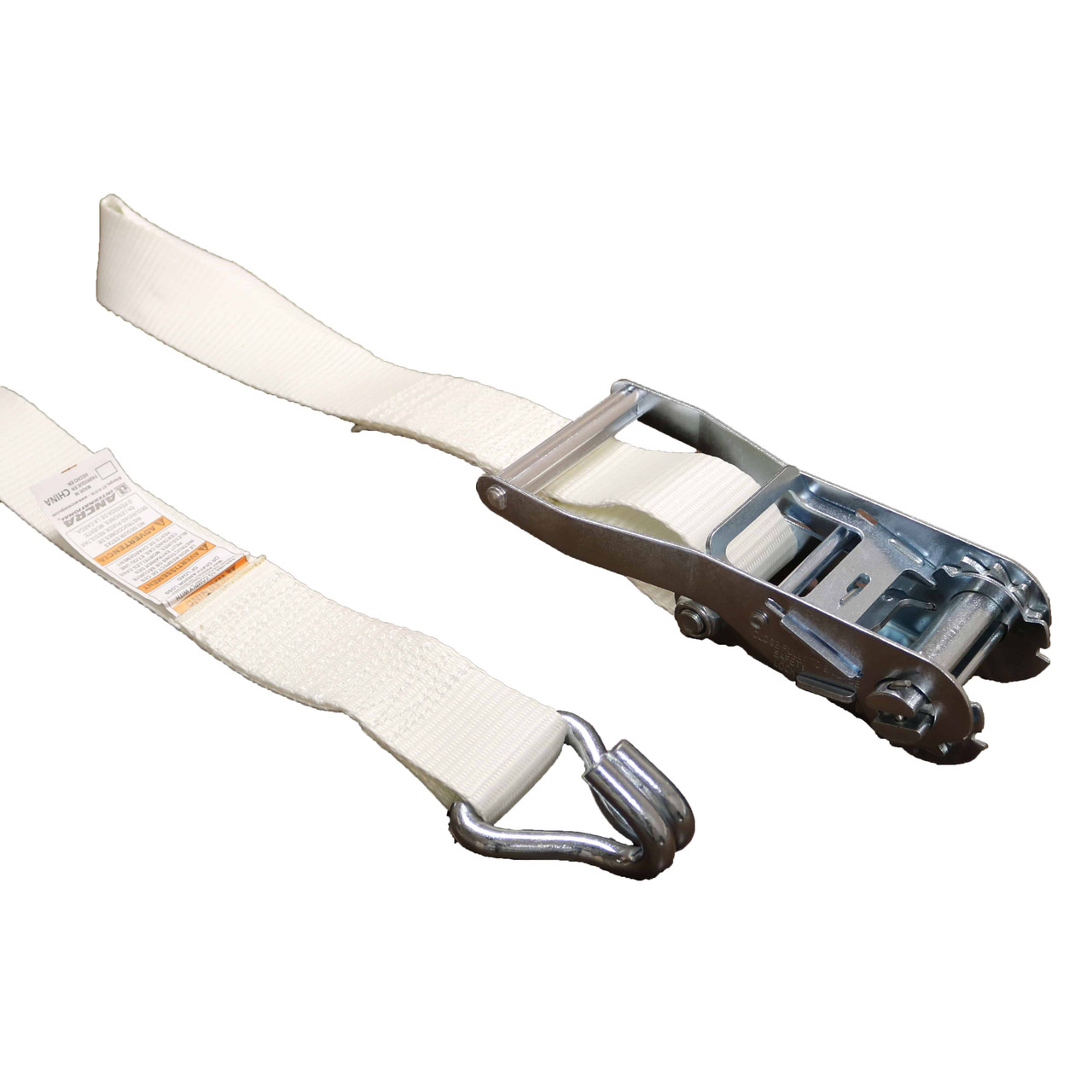2” x 27’ Loop Double J-Hook Long/Wide Handle Ratchet Strap