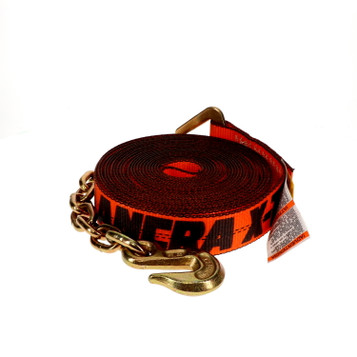 2” x 30’ X-Treme Webbing Winch Strap w/Chain Anchor