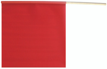 18″ x 18″ Red Cotton Dowel Flag
