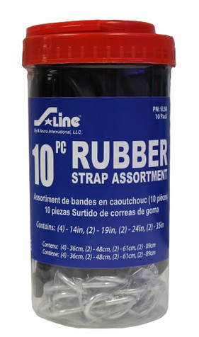 10-PC Jar of Assorted EPDM Tarp Ties