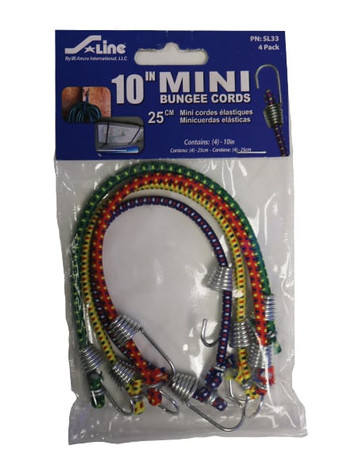10″ Rubber Mini Bungee Cords