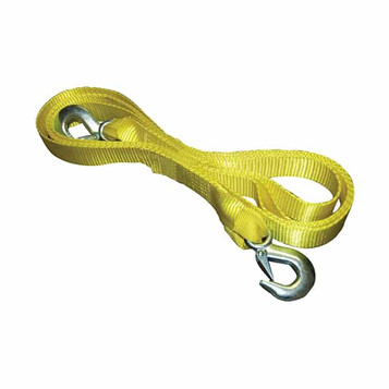 2” x 15’ Single Pack Tow Strap w/Hooks