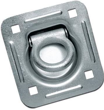 4-7/16” Square Pan Recessed Anchor w/1/5″ Flip Ring