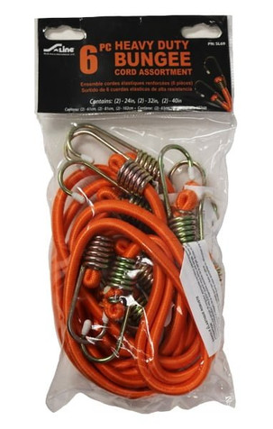 6-PC. Heavy-Duty Bungee Cord Assortment