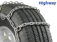 Single 7mm Square Link Tire Chain 11" - 24.5" Tire Size (AVAILABLE IN CANADA ONLY)