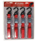 1″ x 6′ S-Hook Cam Buckle Tie-Downs, 4 Pack Blister 1″ x 6′ S-Hook Cam Buckle Tie-Downs, 4 Pack Blister