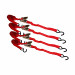 1” x 10’ S-Hook Ratchet Tie-Down, 4 Pack Clamshells 1” x 10’ S-Hook Ratchet Tie-Down, 4 Pack Clamshells