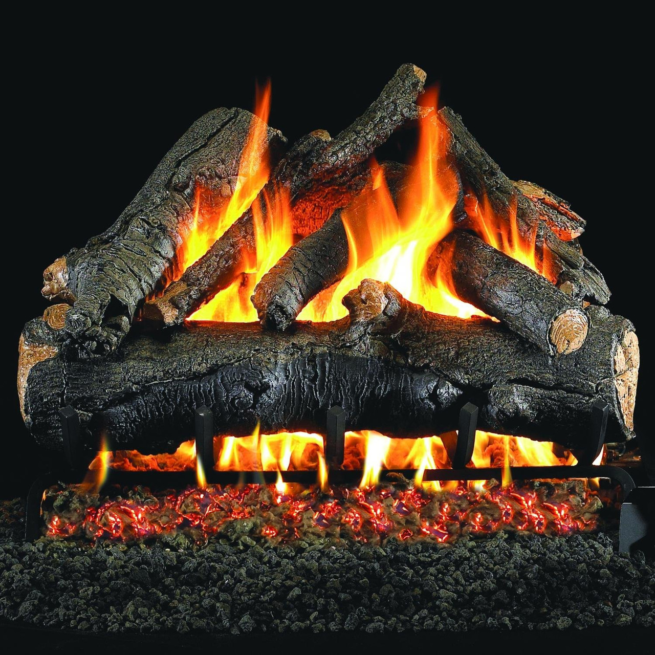 Peterson Real Fyre 18 American Oak Gas Log Set - AO-18 + G4-18/20