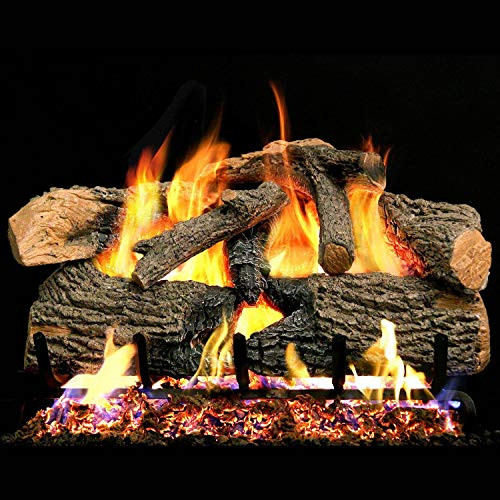 Peterson Real Fyre 24 Charred Evergreen Oak Gas Log Set -  ENO-24_G52-24/30-2VPT