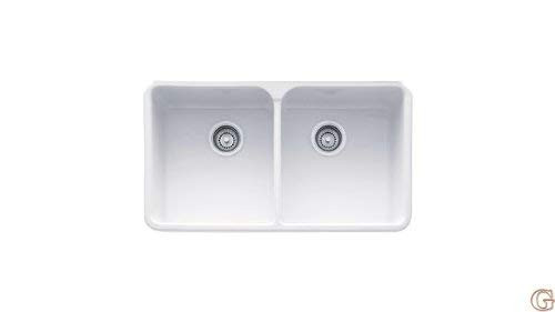 Franke Manor House Drop in/Farmhouse Fireclay Kitchen Sink MHK72031WH