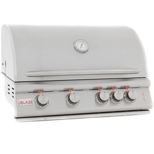 Blaze LTE 32" 4-Burner Built-In Propane Gas Grill With Rear Infrared Burner & Grill Lights - BLZ-4LTE-LP Blaze LTE 32" 4-Burner Built-In Propane Gas Grill With Rear Infrared Burner & Grill Lights - BLZ-4LTE-LP